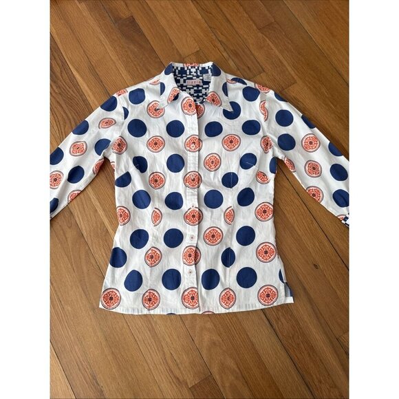 Tizzie Women's Shirt Long Sleeve Button Up Cotton Lycra Size M - Picture 2 of 5